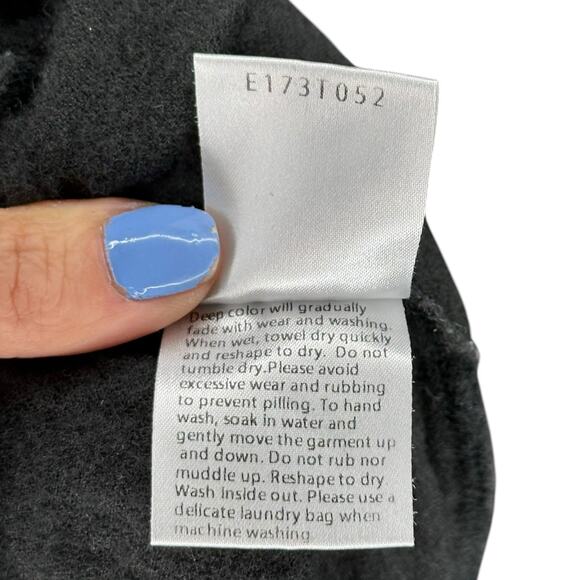 EVAM EVA Washed Black Linen Wool Straight Leg Pants Women's Size 6 Classic - Picture 7 of 11